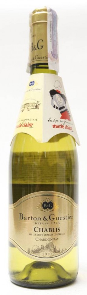 Вино B&G Chablis Chardonnay белое сухое 0,75 л