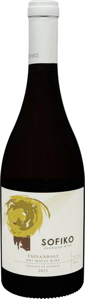 Вино Sofiko Tsinandali біле сухе 12,5% 0,75л