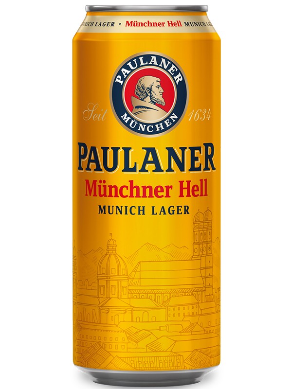 Пиво  светлое Paulaner Original Munchner Hell 0,5л ж/б