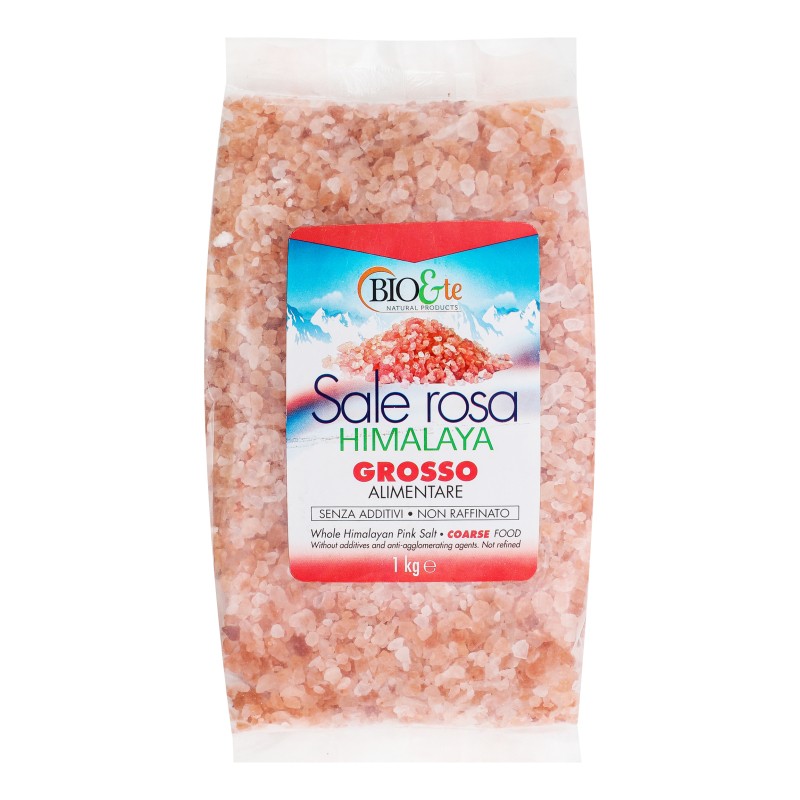 Соль каменная Био крупная розовая Гималайская Casa Rinaldi 1 кг