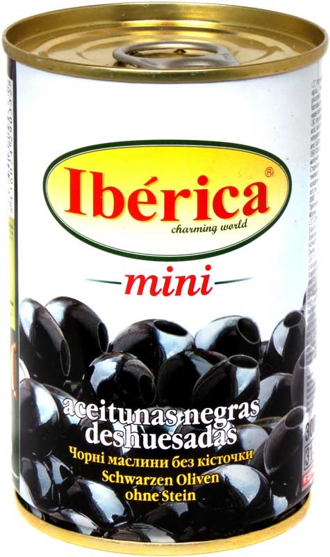 Маслины черные мини без косточки Iberica 300 г