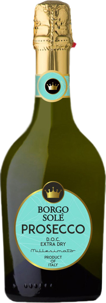 Вино ігристе Borgo Sole Prosecco DOC Extra Dry біле сухе 11% 0.75 л 