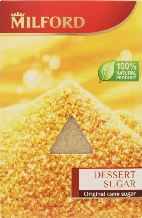 Сахар тростниковый коричневый десертный Milford 500г
