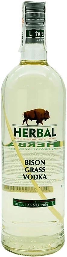 Горілка Lithuanian Herbal Bison Grass Vodka 40% 1 л