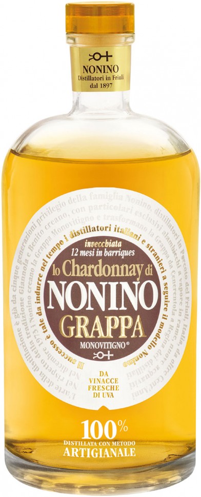 Граппа Nonino Lo Chardonnay Monovitigno 41% 0,7л