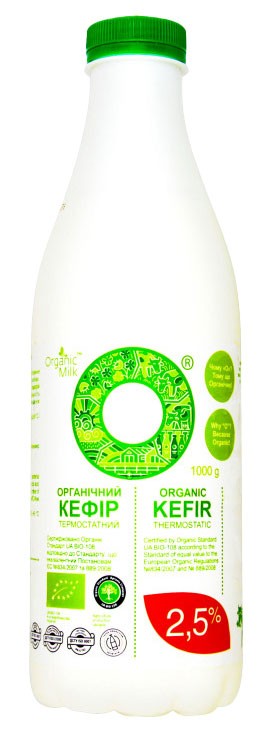 Кефир Organik Milk органический термостатный 2,5% 1л
