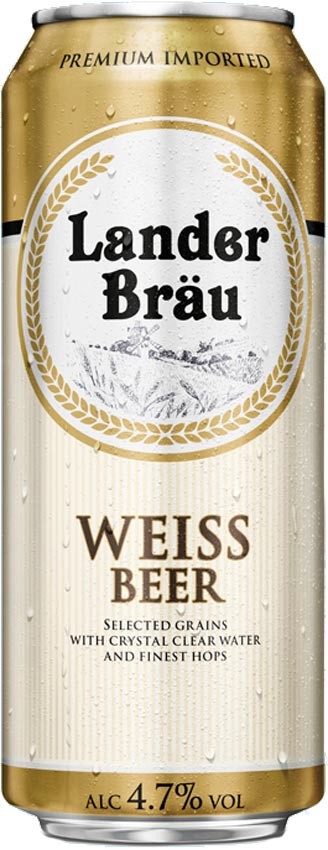 Пиво Landerbrau Weissbier светлое нефильтрованное 4.7% 0.5 л