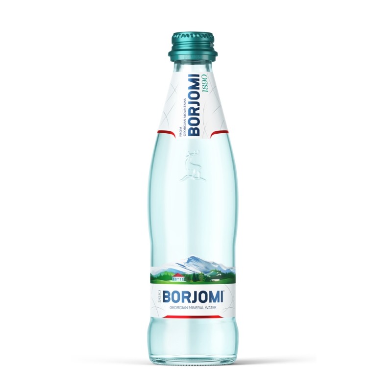 Вода Borjomi газированная 0,5 л с/б