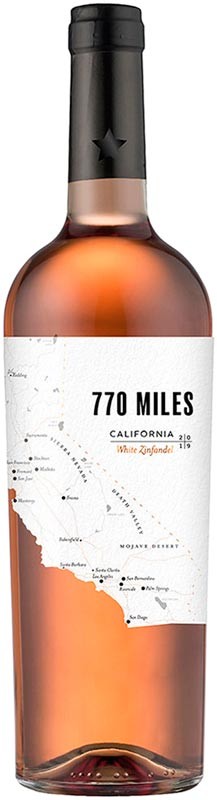 Вино 770 Miles Zinfandel Rose розовое полусухое 10.5% 0.75 л