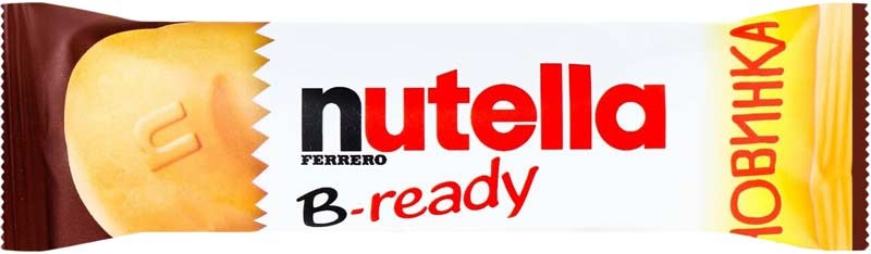 Батончик вафельний Nutella B-Ready з начинкою з горіхової пасти з какао та вафельних кульок 22 г
