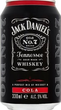 Напиток слабоалкогольный Jack Daniel's Whiskey-Cola 6% 0.33л