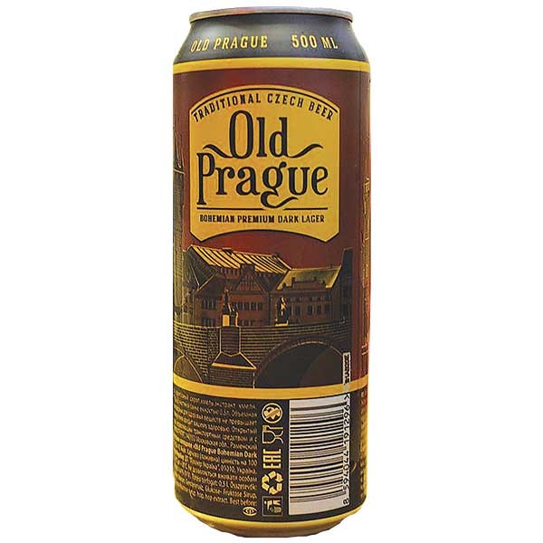 Пиво Old Prague Bohemian Dark Lager 0,5л ж/б
