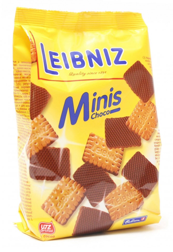 Печенье Leibniz Minis с шоколадом 100г