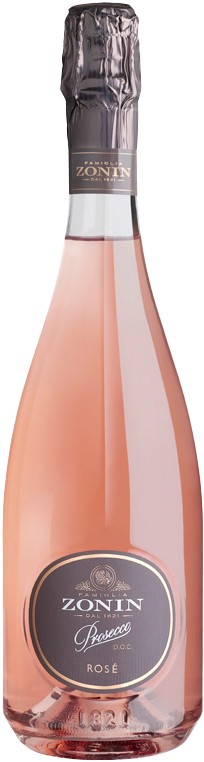 Вино ігристе Zonin Prosecco Doc 1821 рожеве брют 0.75л 11%