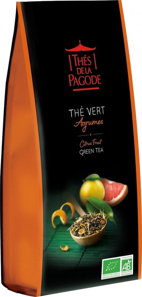 Чай зелений Th? de la Pagode Citrus Fruits 100г 