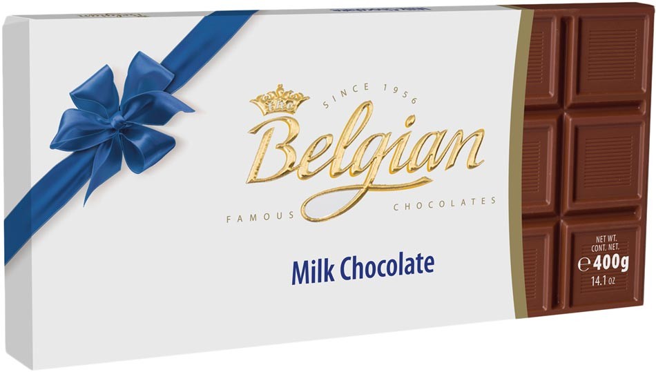 Шоколад молочный Belgian Chocolate 400 г