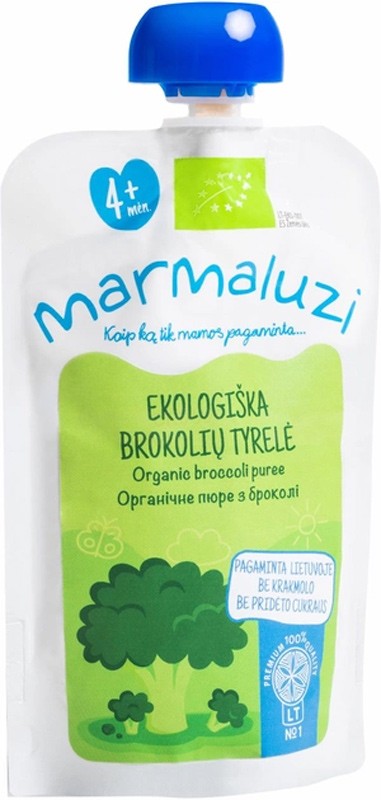 Органічне пюре Marmaluzi з броколі 90г