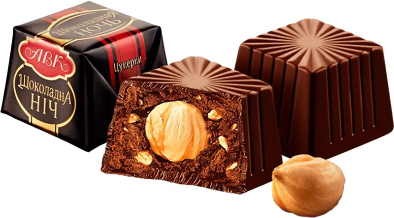 Конфеты шоколадные АВК Шоколадная ночь, весовые