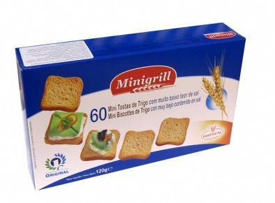 Тосты Minigrill пшеничные слабосол. 120г