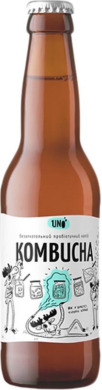 Безалкогольный пробиотический напиток Kombucha UNO 0.33 л