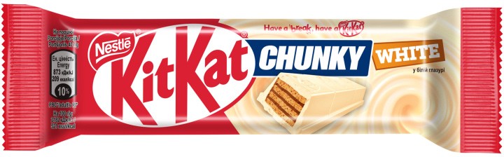 Вафлі Kit Kat Chunky White вкриті білою глазур'ю 40г