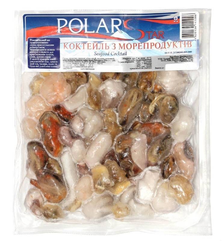 Коктейль из морепродуктов Polar Star варено-замороженный 400 г