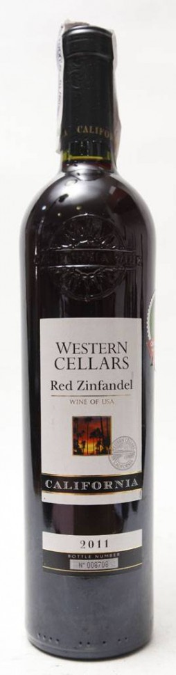 Вино Western Cellars Red Zinfandel червоне сухе 14% 0,75л