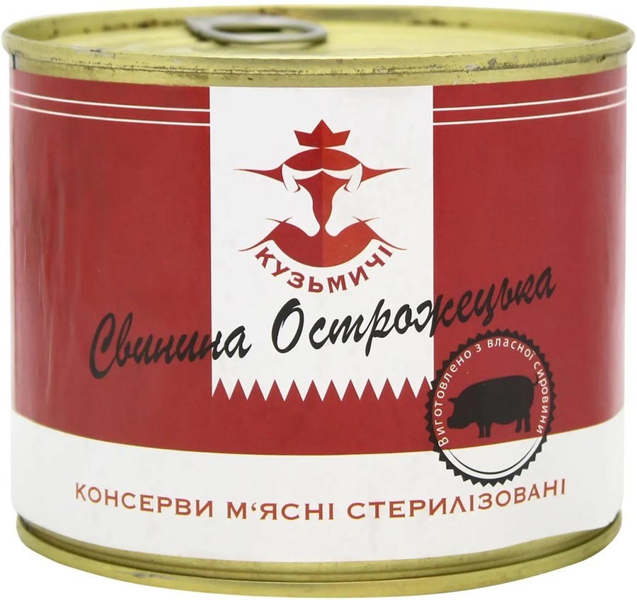 Мясные консервы Кузьмичи Свинина Острожецкая 525 г
