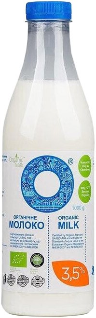 Молоко Organic Milk пастеризованное 3.5% 1л
