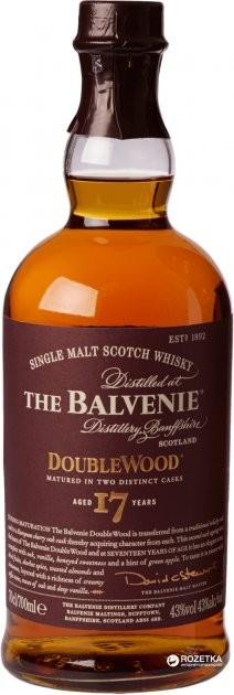 Віскі Balvenie 17yo Doublewood 0,7л 43%
