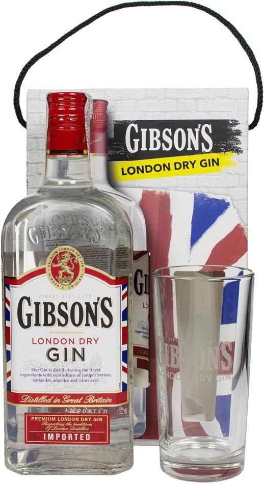 Джин Gibson's London Dry + бокал 37.5% 0.7 л