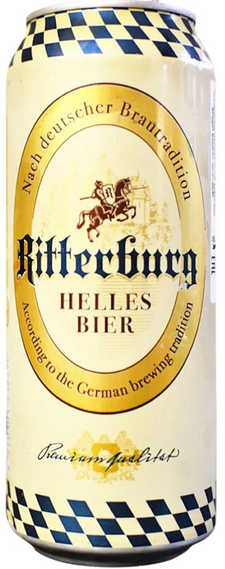 Пиво Ritterburg светлое фильтрованное 5% 0,5л