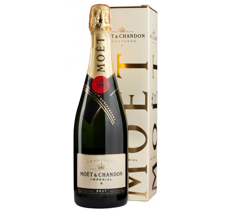 Шампанське Moet & Chandon Imperial Brut 0,75л у подарунковій упаковці