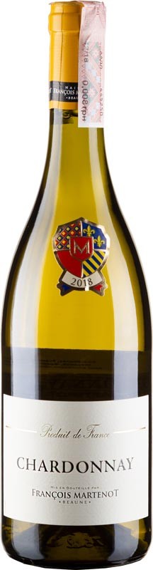 Вино Francois Martenot Chardonnay VdP белое сухое 12,5% 0,75л