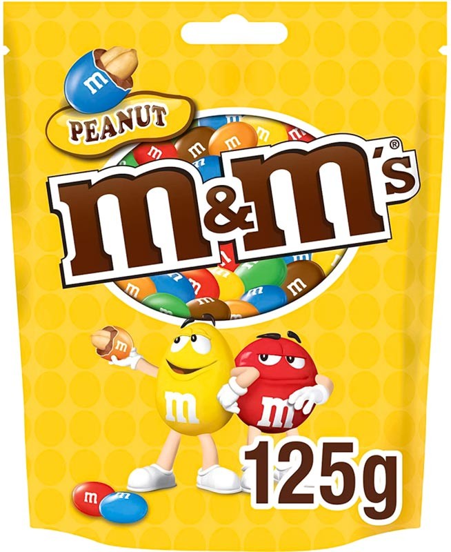 Драже M&M's з арахісом і молочним шоколадом 125 г