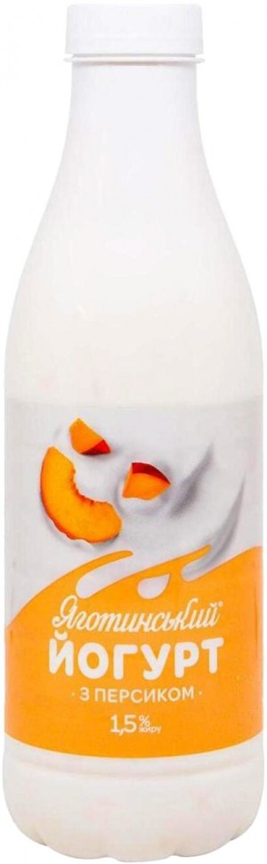 Йогурт Яготинський з персиком 1.5% 750 г