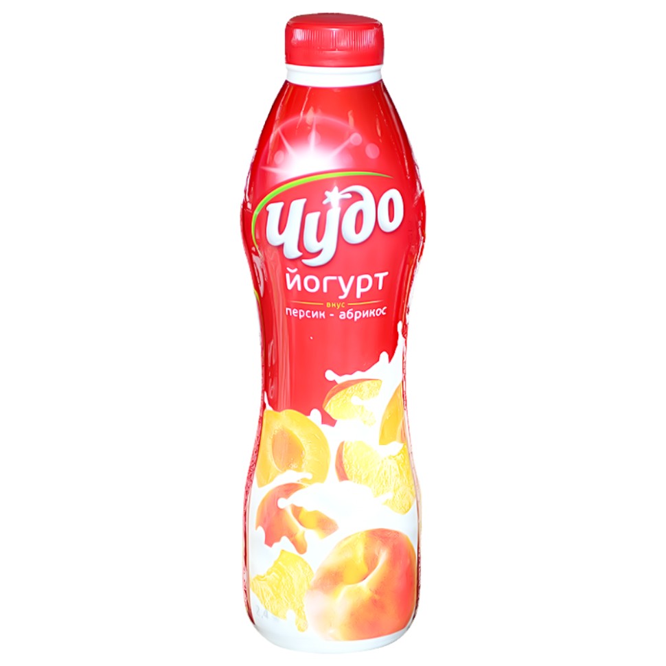 Йогурт Чудо Персик-абрикос  2,5% 270г бутылка