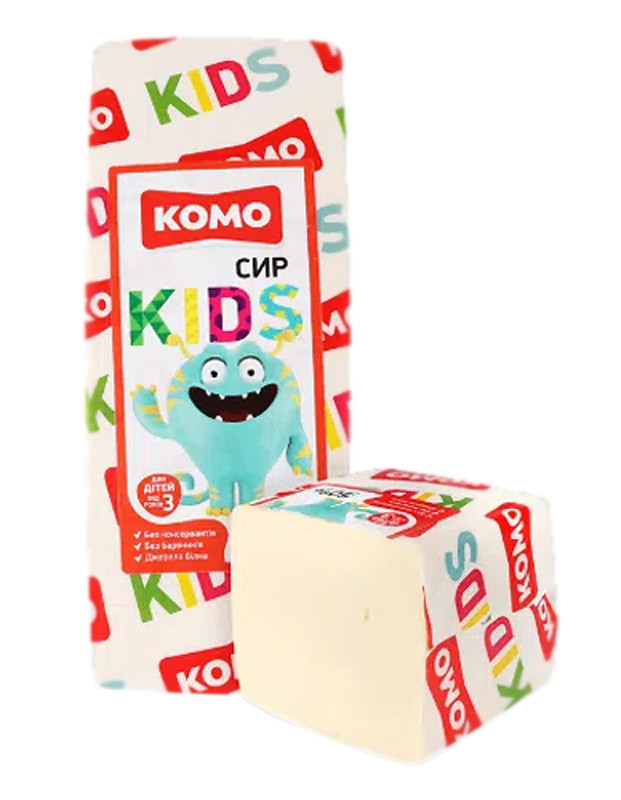 Сыр Комо Kids для детей от 3 лет 50% весовой