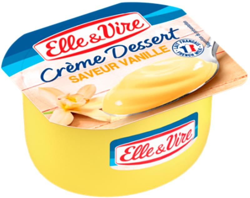 Десертный крем Elle-Vire с ванилью 100 г