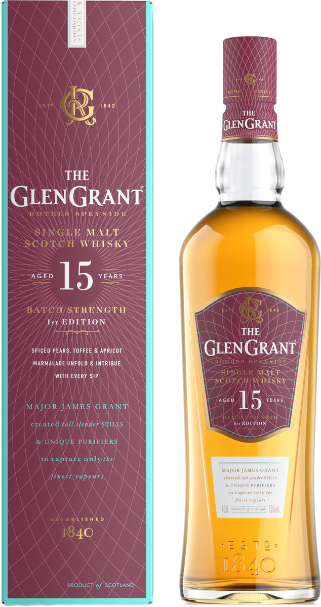 Віскі Glen Grant 15 років витримки 50% 0.7 л у подарунковій упаковці