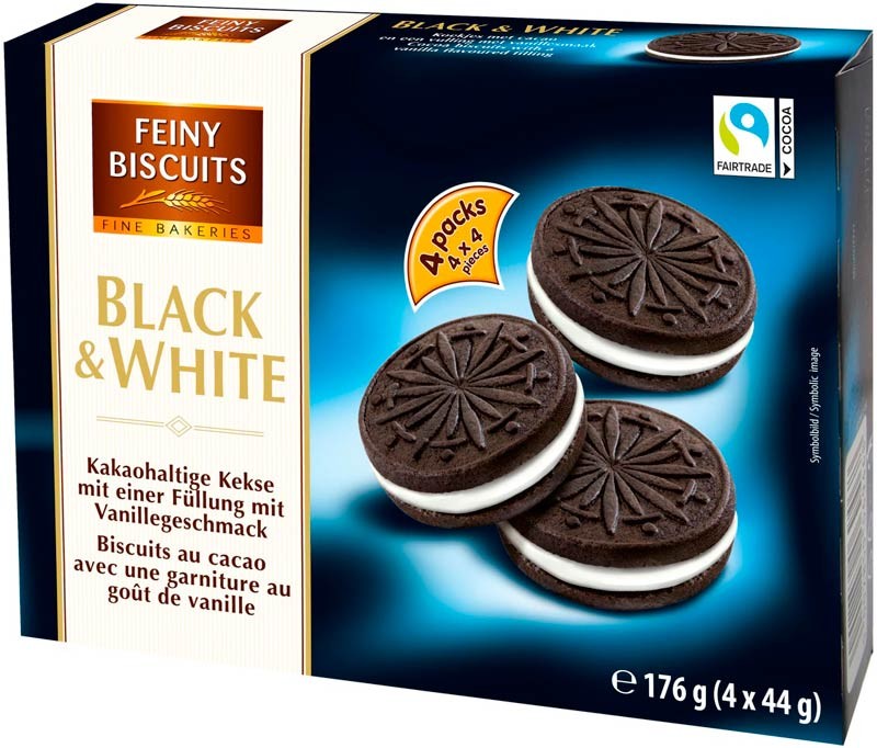 Печенье Feiny Biscuits Black & White 176 г