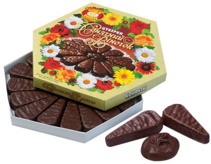 Цукерки Бісквіт-шоколад "Сонячний віночок" 500 г