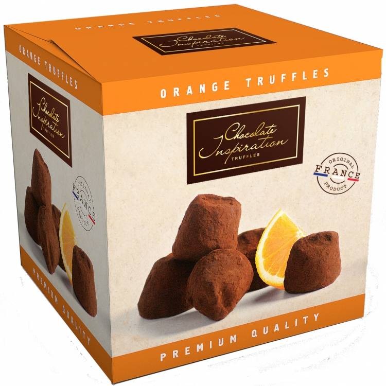 Конфеты Французские трюфели Chocolate Inspiration с апельсиновой цедрой 200 г