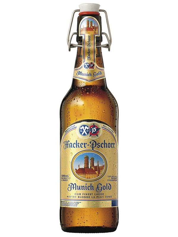 Пиво Hacer-Pschorr Munchner Gold 0,5л с/б