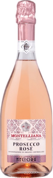 Вино ігристе Montelliana Meliora Prosecco Rose Millesimato рожеве екстрасухе 0.75 л 11%