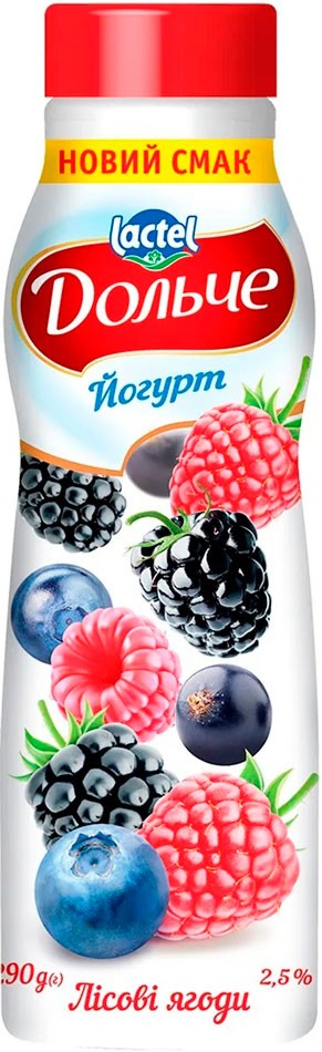 Йогурт Дольче з лісовими ягодами 2.5% 290 г