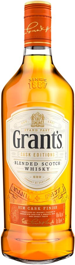 Виски Grant's Rum Cask 5-6 лет выдержки 40% 0.7 л