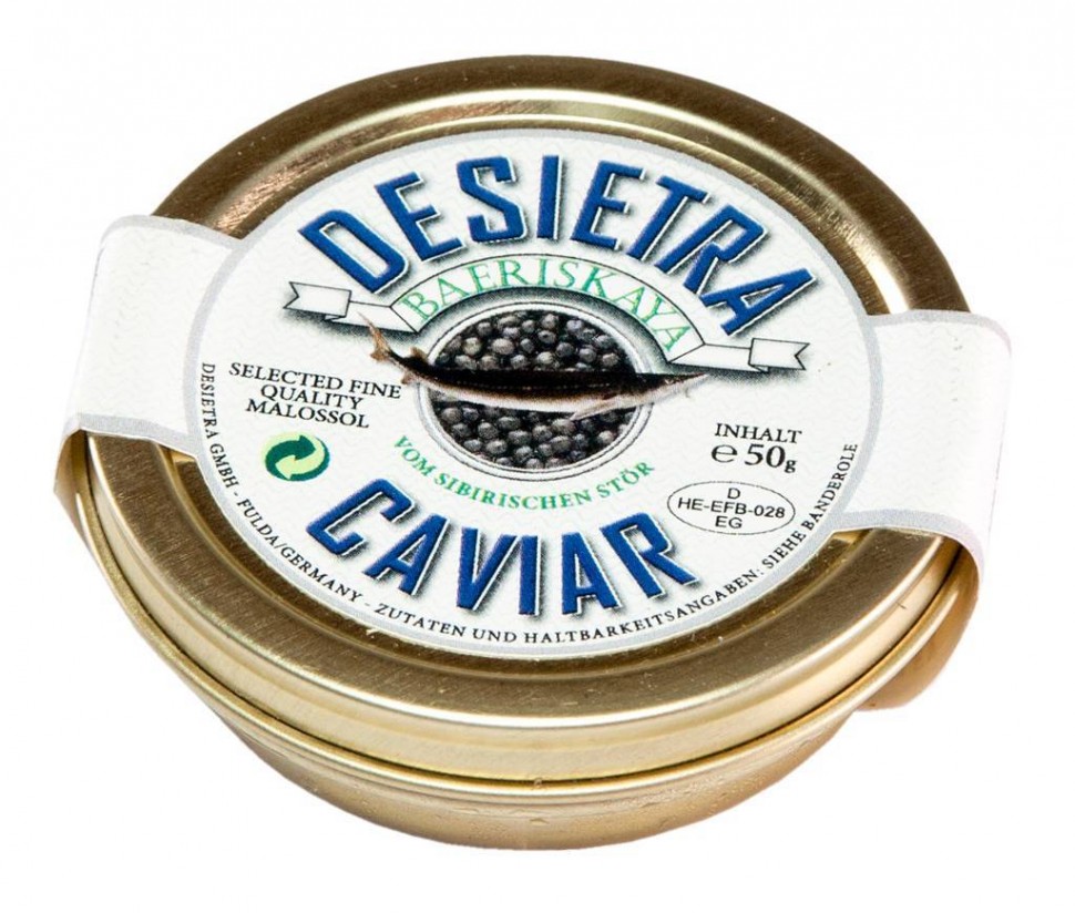 Икра сибирского осетра Desietra Caviar 50г