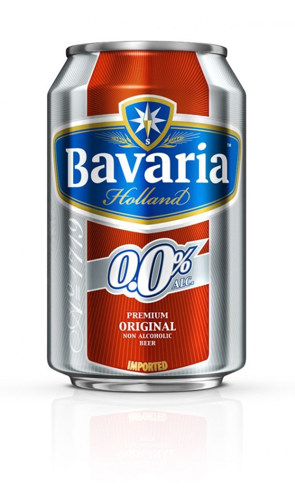 Пиво Bavaria 0.33л б/а ж/б ячменный солод