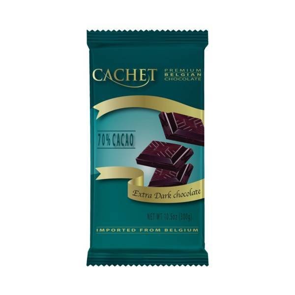 Шоколад Cachet экстра чорный 70% 300г